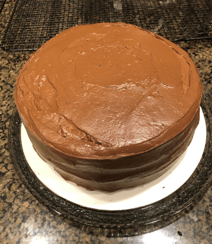 Frosted Chocolate Mayonnaise Cake
