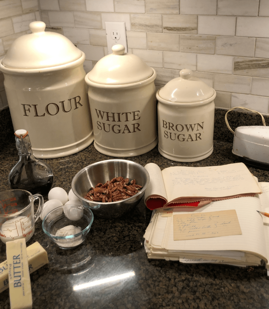 Pie Ingredients, Family Recipe