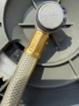 cloesup of hose connector assembly